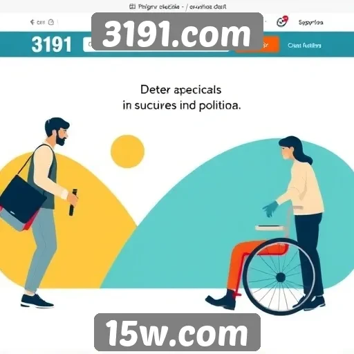 Acessibilidade e design do site 3191.com