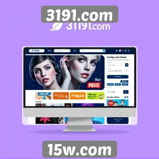 Análise da interface do site 3191.com